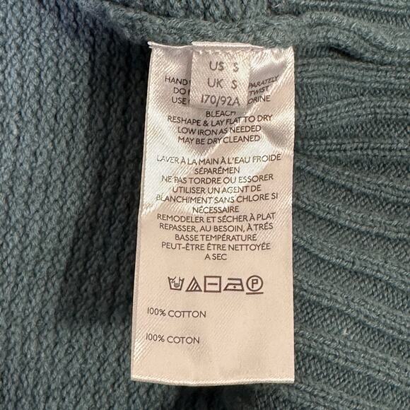 Free People Beach Hailee Cardigan Womens S Blue Knit Button Slouchy Coastal - Picture 7 of 7